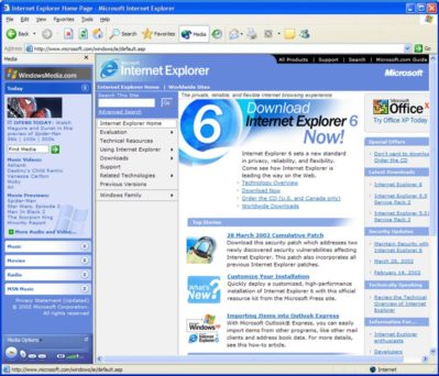 Internet Explorer 6 SP1 (IE6 SP1)
