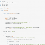 Casino Coding Example
