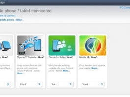 Sony Xperia PC Companion Sony PC Companion Screenshot
