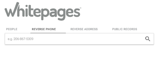 block white pages app from showing my name